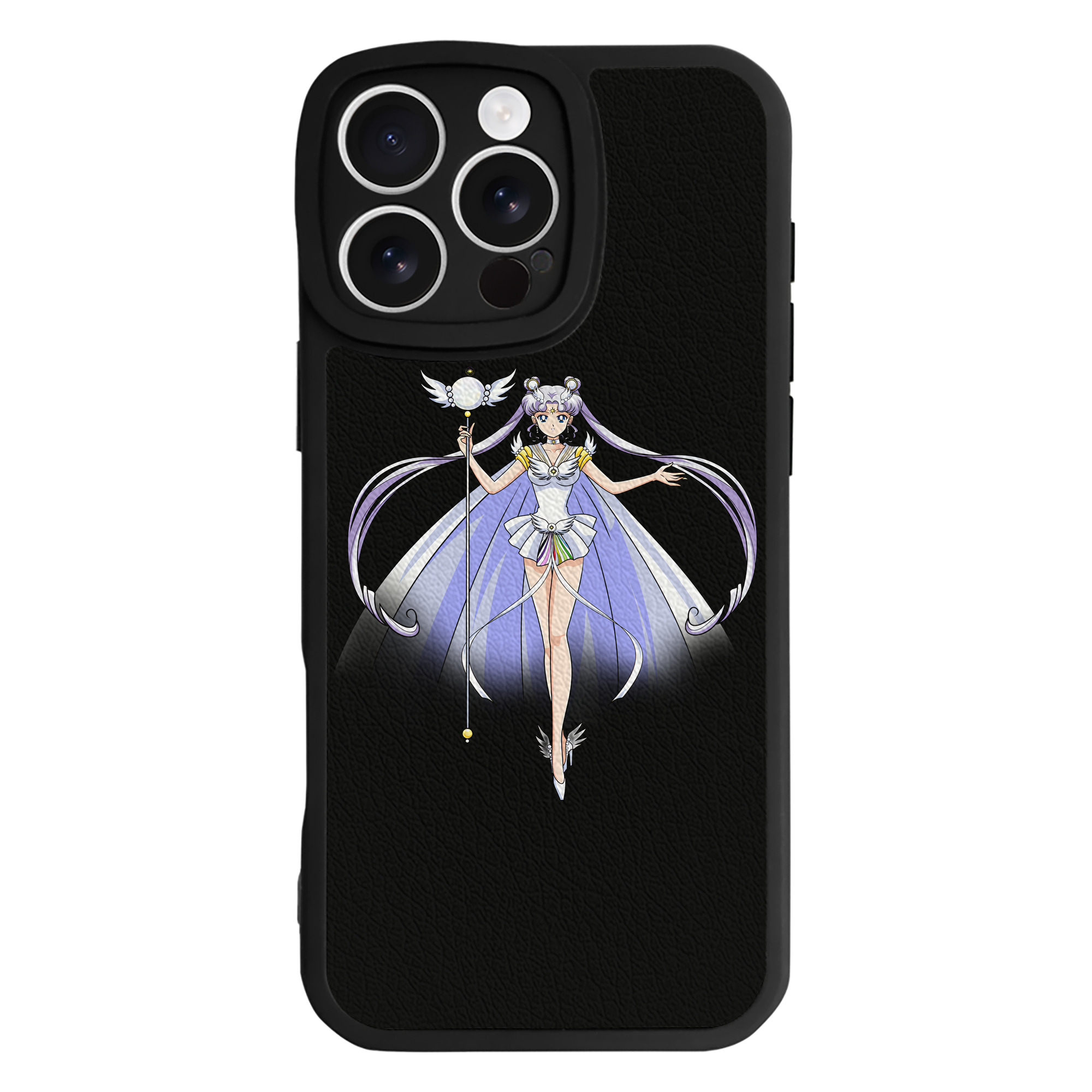 （画像用） 美少女戦士セーラームーン 月野 うさぎ つきの うさぎ Sailor Moon Tsukino Usagi 【iPhone 16シリーズ対応】シリコンスマホケース（レザー調） 材質：シリコン